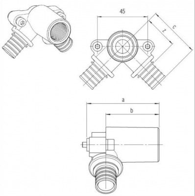 �������� ��������� Rehau Rautitan �� �������� �������� �� 16/16-Rp1/2