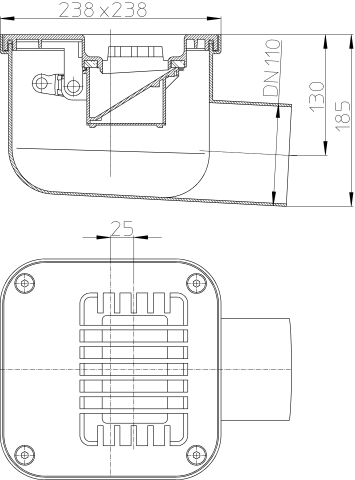 HL 681/1 ���� � �������������� �������� DN110