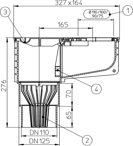 HL 660/2 ���� � ������������ �������� DN45,90,100,110