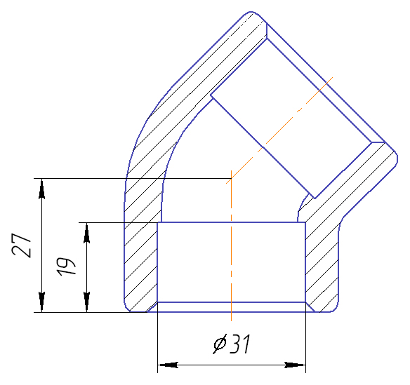 �������� Kalde 3212-elb-320045 45� 32 ��