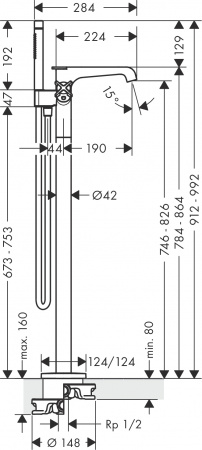 ��������� Axor Citterio E 36416990 ���������, ������������ ������