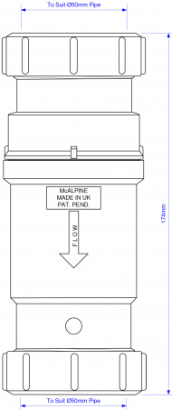    McAlpine MRNRV50C-PB