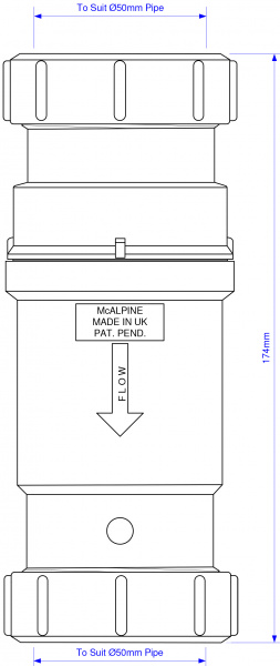    McAlpine MRNRV50C-PB