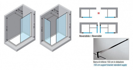 ������� ����������� Novellini Giada H GIADAH80-1K