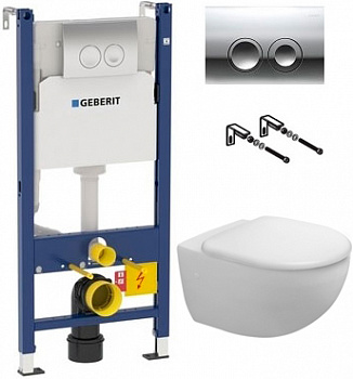 ��������  ������� ����������� ��� �������� Geberit Duofix Delta 458.124.21.1 3 � 1 � ������� ����� + ������-������� Duravit Architec 0069690000 � ����