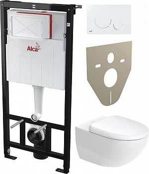 �������� ������ ��������� Duravit Architec 45720900A1 + ������� ����������� ��� �������� AlcaPlast Sadromodul AM101/1120-001 � ������� � �������������