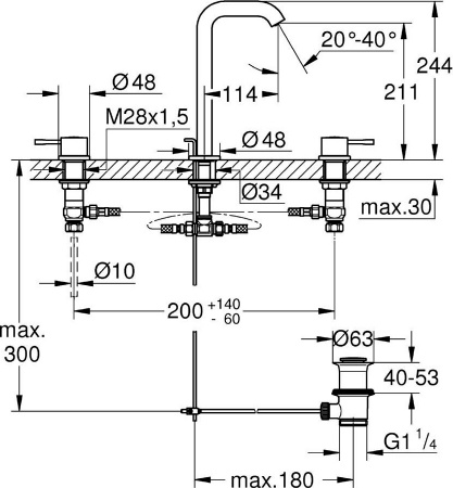 ��������� Grohe Essence New 20299001 ��� ��������