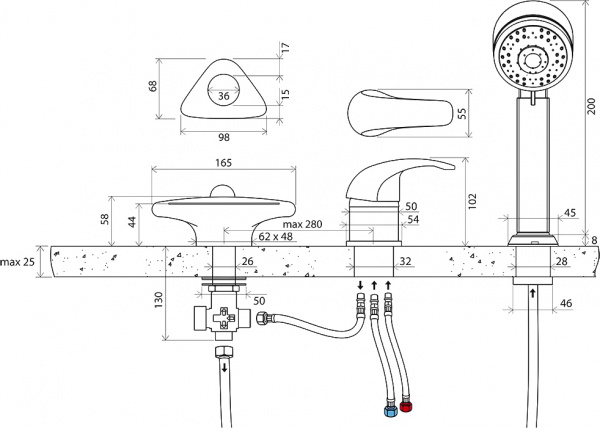 ��������� Ravak RS 025.00 �� ���� �����