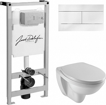 ��������  ������� ����������� ��� �������� Jacob Delafon E5504-NF + ������ ����� Jacob Delafon E4316-00 ����� + ������-������� Jacob Delafon Patio E70