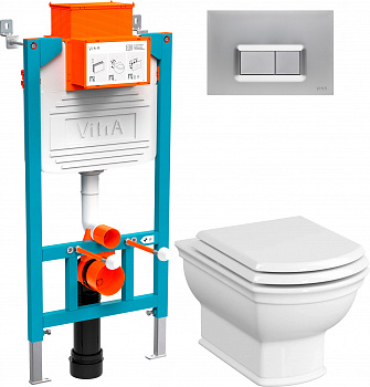 ��������  ������� ����������� VitrA 800-2016 � ������� �����, ���� + ���� ��� ������� ���������� VitrA Valarte 7805B003-0075 + ������-������� VitrA Valarte 124-003-009 � �����������