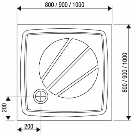 ������ ��� ���� Ravak PERSEUS PRO-90