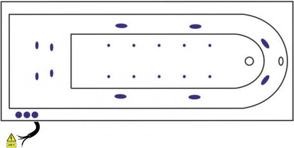 ��������� ����� Excellent Actima Aurum Lux WAAC.AUR17LUX 170x70