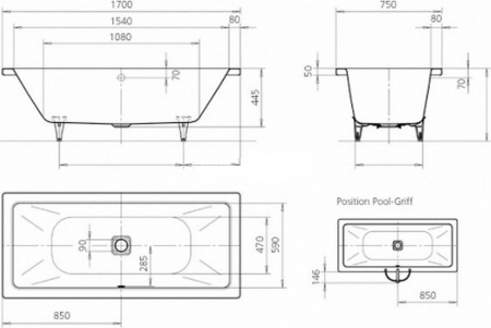 �������� ����� Kaldewei Avantgarde Conoduo 732