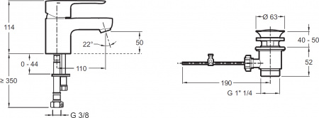��������� Jacob Delafon July E16027-4-CP ��� ��������