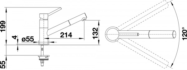 ��������� Blanco Kano-S 521503 ��� �������� �����