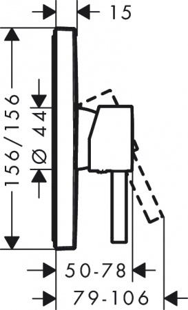 ��������� Hansgrohe Finoris 76615700 ��� ����, ������� �����