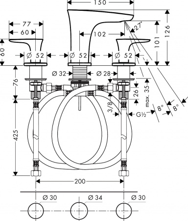��������� Hansgrohe PuraVida 15073400 ��� ��������