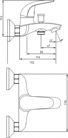 ��������� Damixa Astoria DX551000000 ��� ����� � ����� + ���������� Damixa �� 1 ����� �������� �� �����������