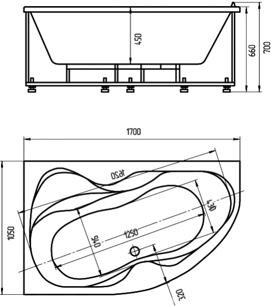 ��������� ����� ������� ���� VEG170-0000073 170x105 L, � ����������� �������