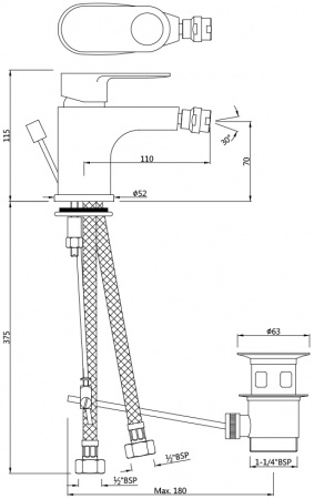 ��������� Jaquar Ornamix Prime ORP-CHR-10213BPM ��� ����