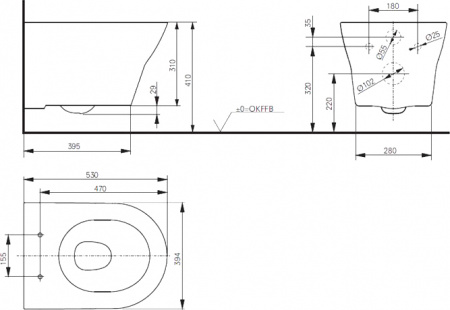 ������ ��������� Toto MH ������ TCF4732G#NW1