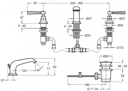 ��������� Jacob Delafon Cleo1889 E24305-CP ��� ��������