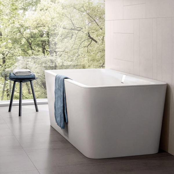 ��������� ����� Villeroy & Boch Squaro Edge 12 UBQ180SQE9T2V-RW 180x80, � ����������� ����� �������, stone white