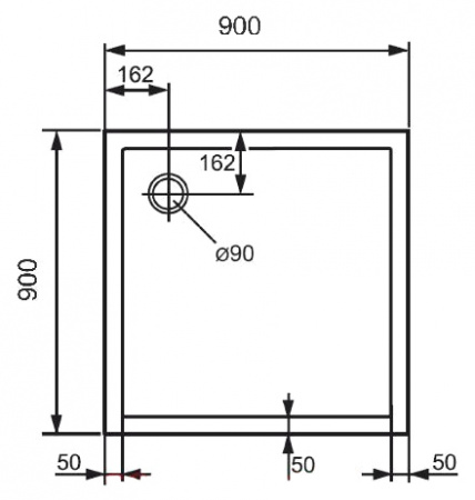 ������ ��� ���� Huppe Purano 202161.055 90x90 ��