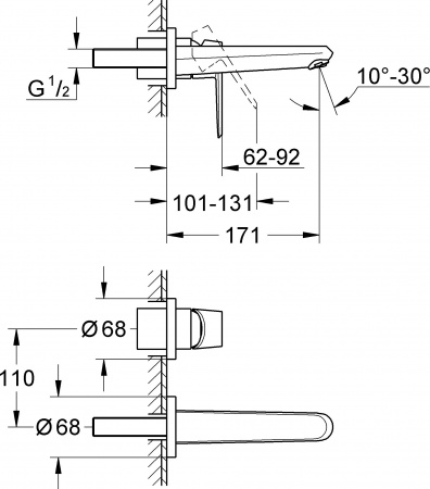 ��������� Grohe Eurodisc Cosmopolitan 19573002 ��� ��������