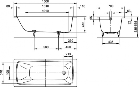 �������� ����� Kaldewei Cayono 747 � ��������� Easy-Clean