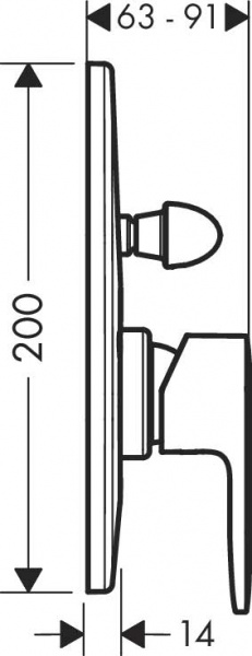 ��������� Hansgrohe Vernis Blend 71449670 ��� ����� � �����, ������