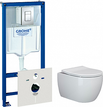 �������� ������ ��������� Ceramica Nova Play CN3001 ������������ + ����������� Grohe Rapid SL 38775001 4 � 1