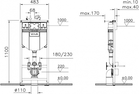 ��������  VitrA Uno 9773B003-7206 ��������� ������ + ����������� + ������ + ������������� ��� D&K Paulinus Rhein DA1464501 �� ����������, � ���������� ������