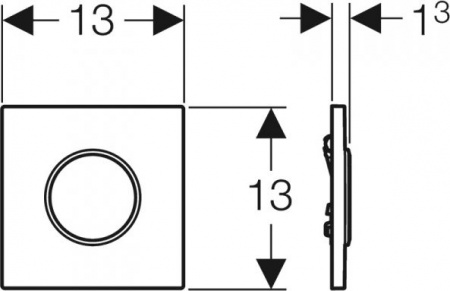 ������ ������������ ����� Geberit Sigma 10 116.015.KJ.1 ��� ��������