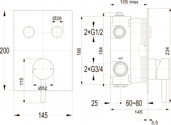 ��������� Omnires Y Goclick Y1235GCCR C ���������� ������, ��� ����, ����