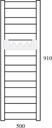 ����������������� ������������� Terma Vivo + Reg2 50x91 ������, 300W