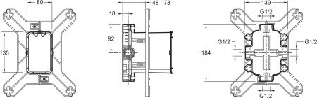��������� Jacob Delafon Aleo+ E98718RU-CP � ���������� ������ ��� ����� � �����