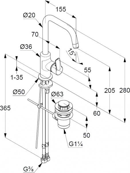 ��������� Kludi Pure&Easy 370230565 ��� ��������