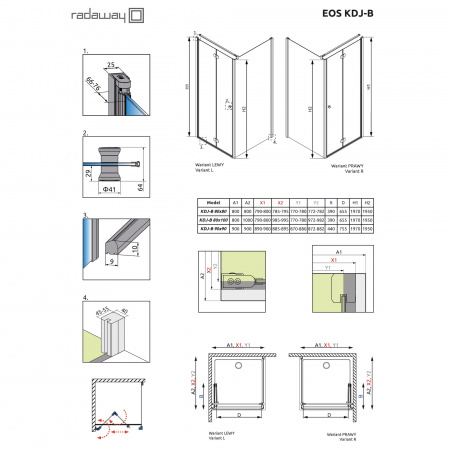 ������� ������ Radaway EOS KDJ-B 80 �������� R