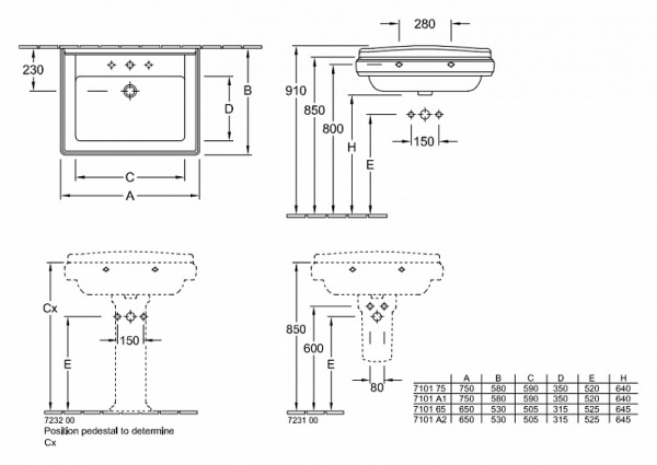  Villeroy & Boch Hommage 7101 A1R1 alpin