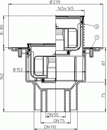 HL 3100Pr ���� � ������������ �������� DN50/75/110