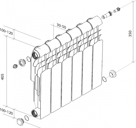 �������� ��������������� Royal Thermo Vittoria 350 VDR 4 ������