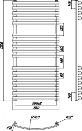 ����������������� ������� Ravak Elegance 500x1200