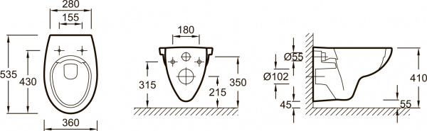      Geberit Duofix Delta 458.124.21.1 3  1    +     Jacob Delafon Patio E
