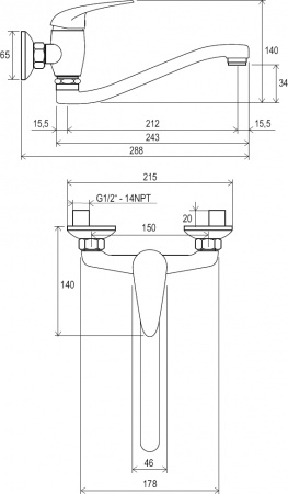 ��������� Ravak Suzan SN 041.00/150 ��� ��������
