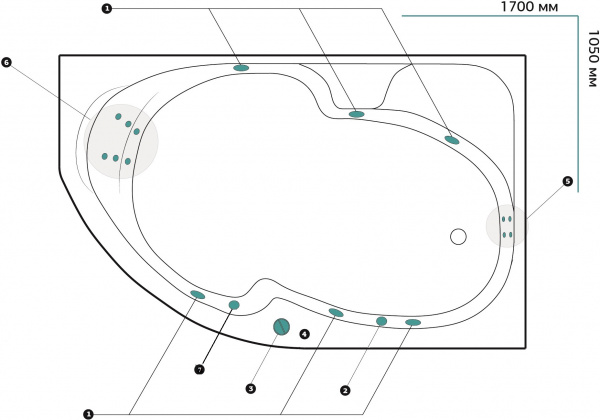 ��������� ����� Marka One Diana 01��1710������� �������+, 170x105 R