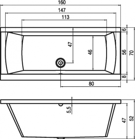 ��������� ����� Riho Julia 160x70
