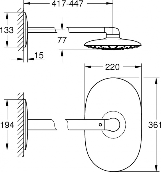 ������� ��� Grohe Rainshower SmartControl 360 Mono 26450LS0