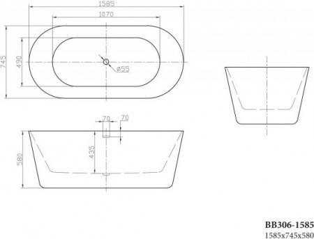 ��������� ����� BelBagno BB306-1585 160x70