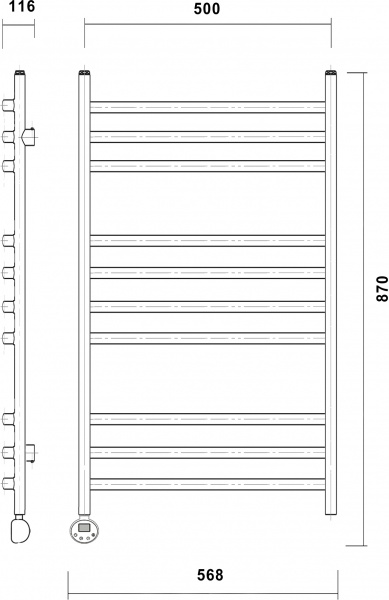 ����������������� ������������� Domoterm ������� �10 50x80, ������, L